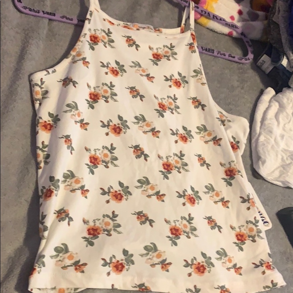 Flower print tank top